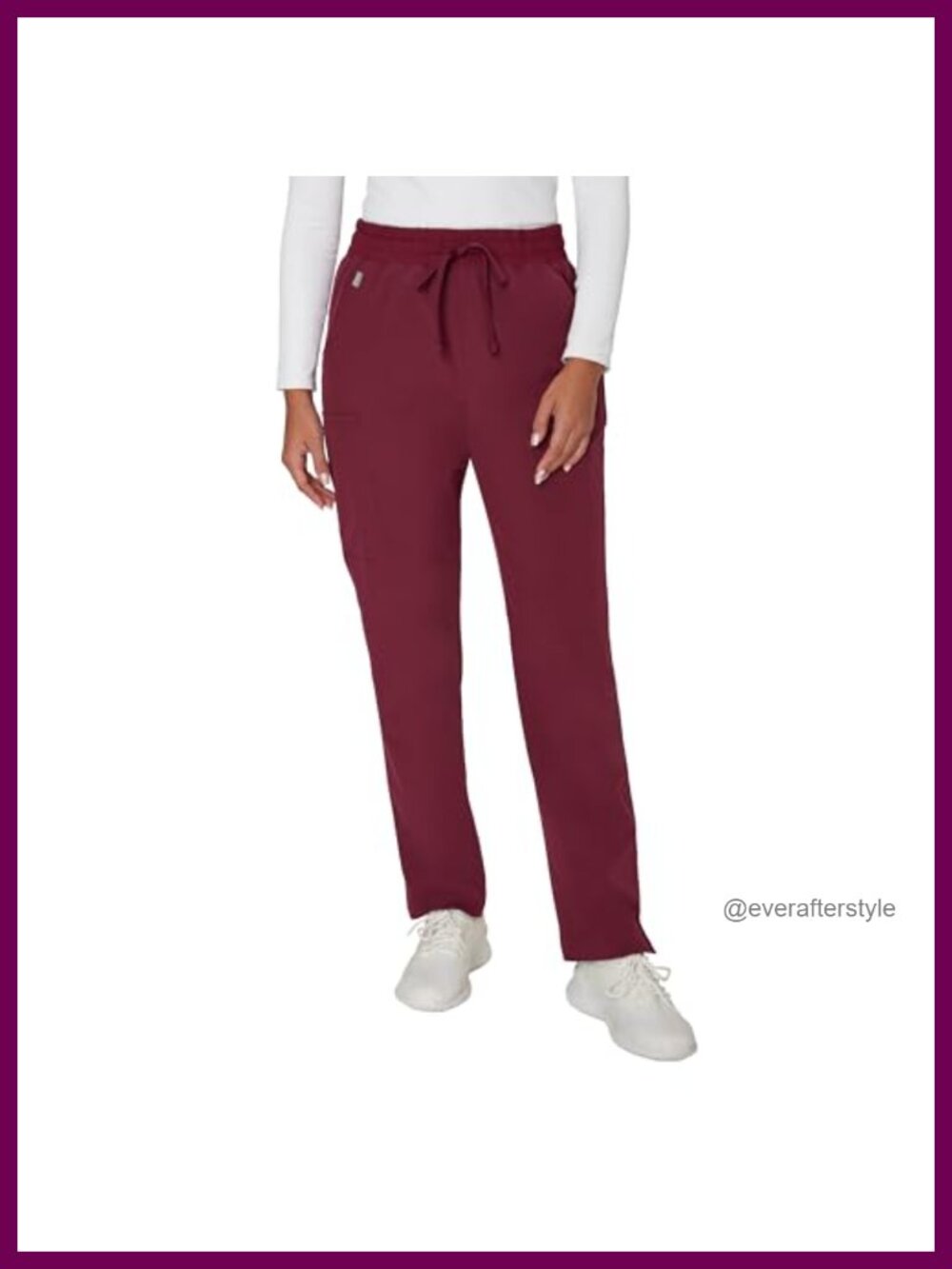Hanes Comfort Fit Scrub Pants Moisture-Wicking 3 Pockets Straight Leg